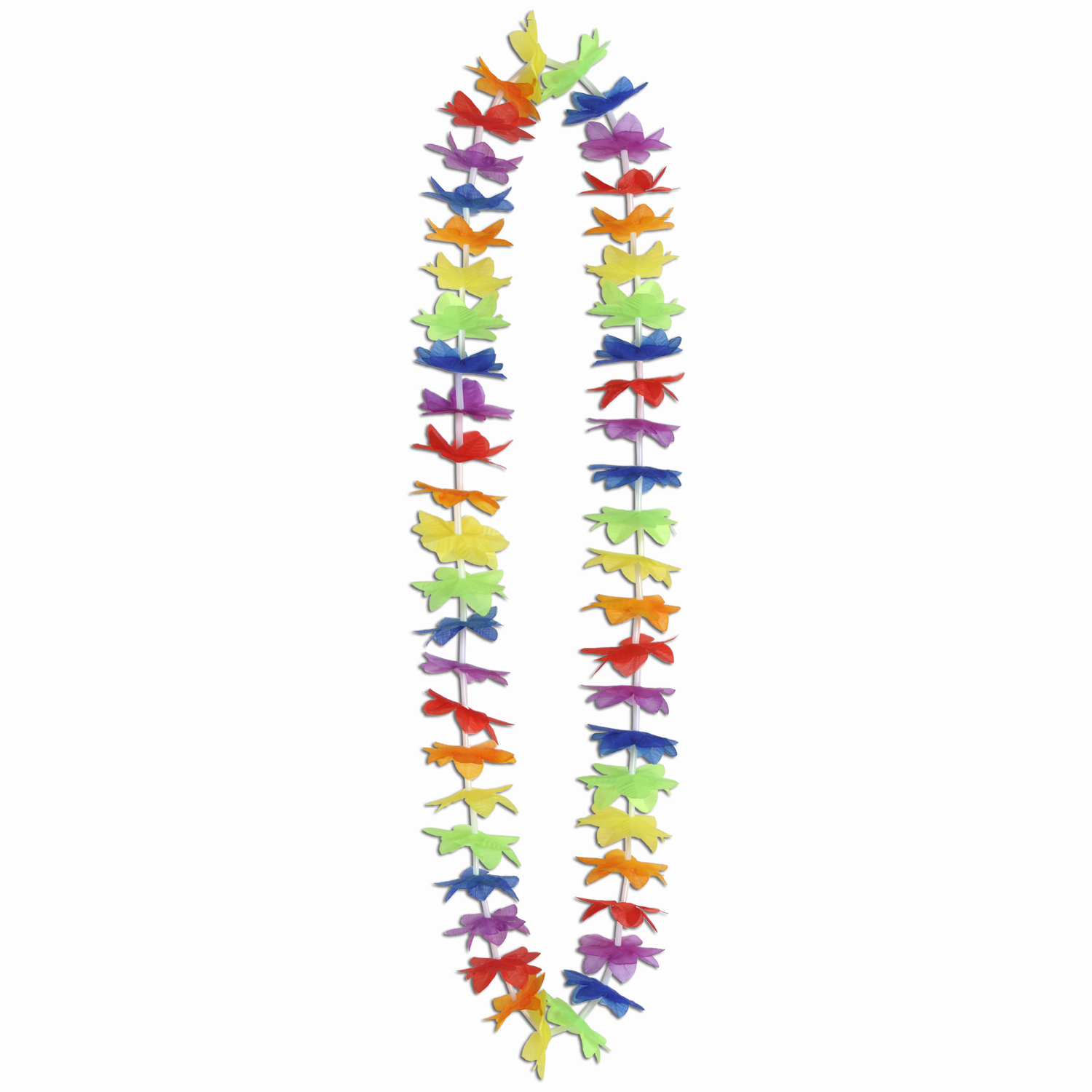 Silk Rainbow Floral Lei