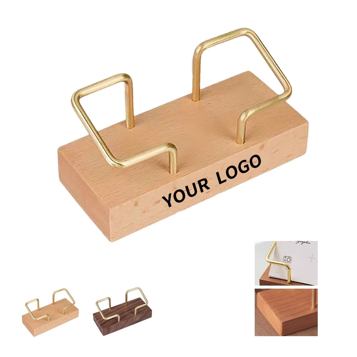 Stylish Business Card Holder with Metal Finish 4