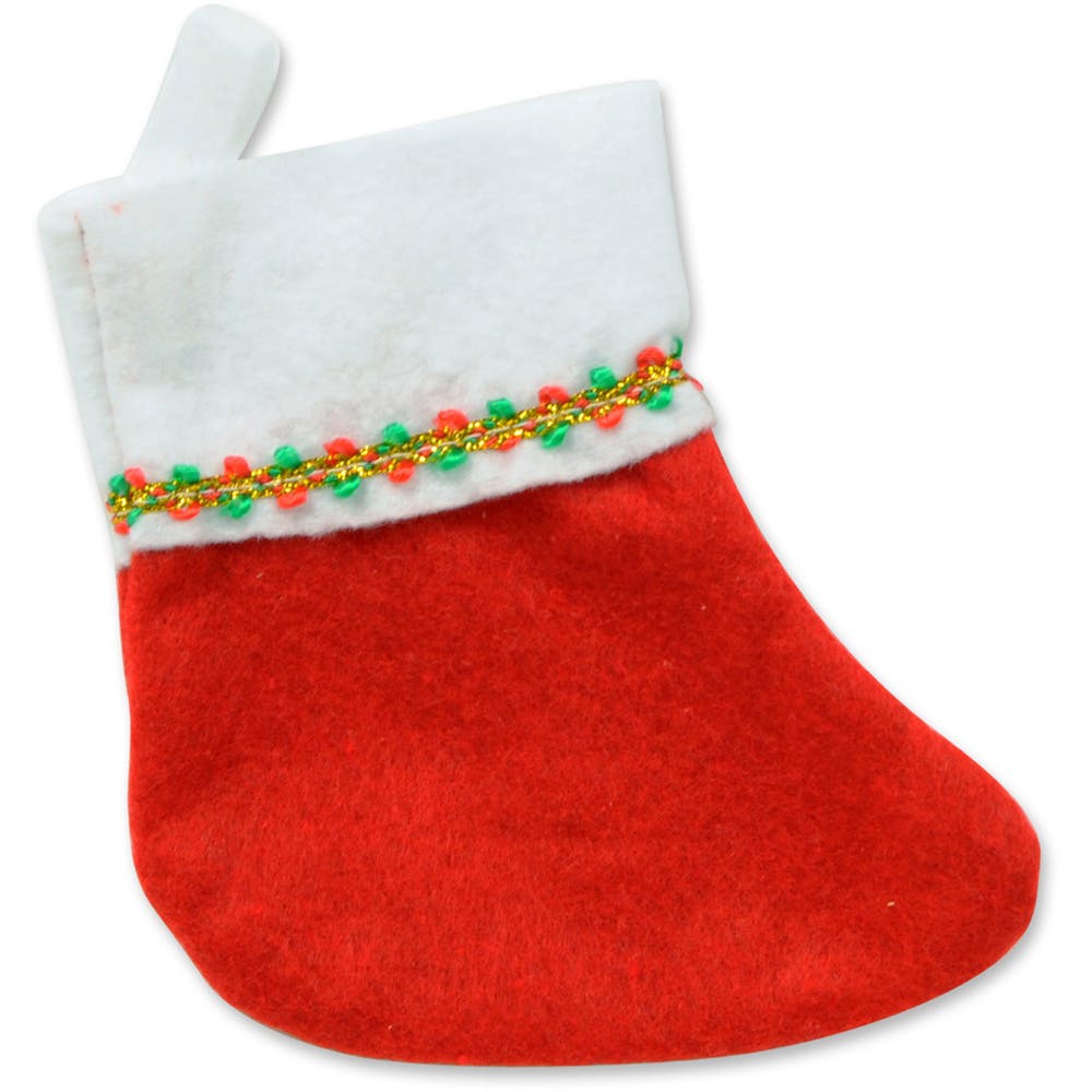 Mini Christmas Stockings - Red 6" 2