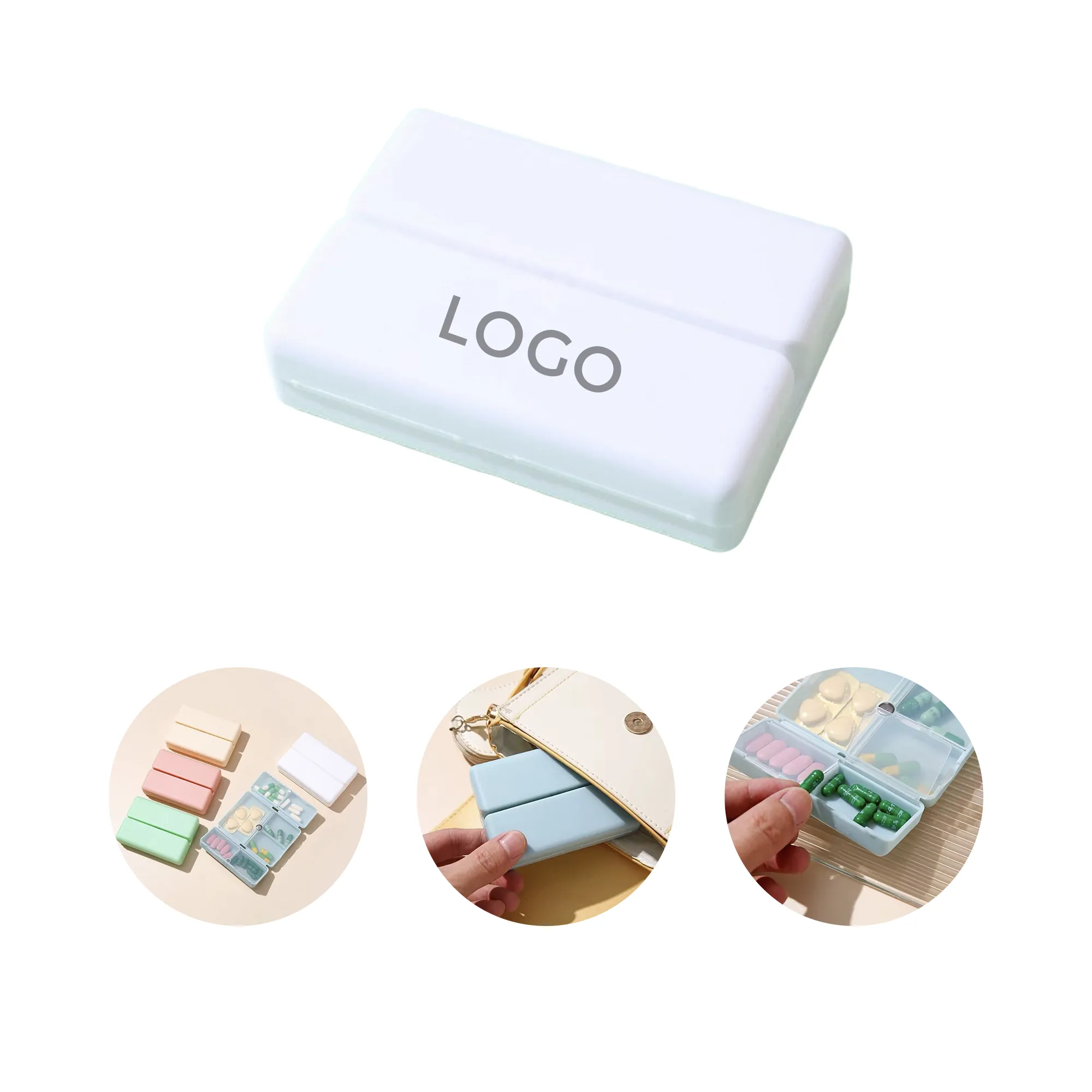 MOQ 10 PCS 7 Compartments Pill Organizer 2