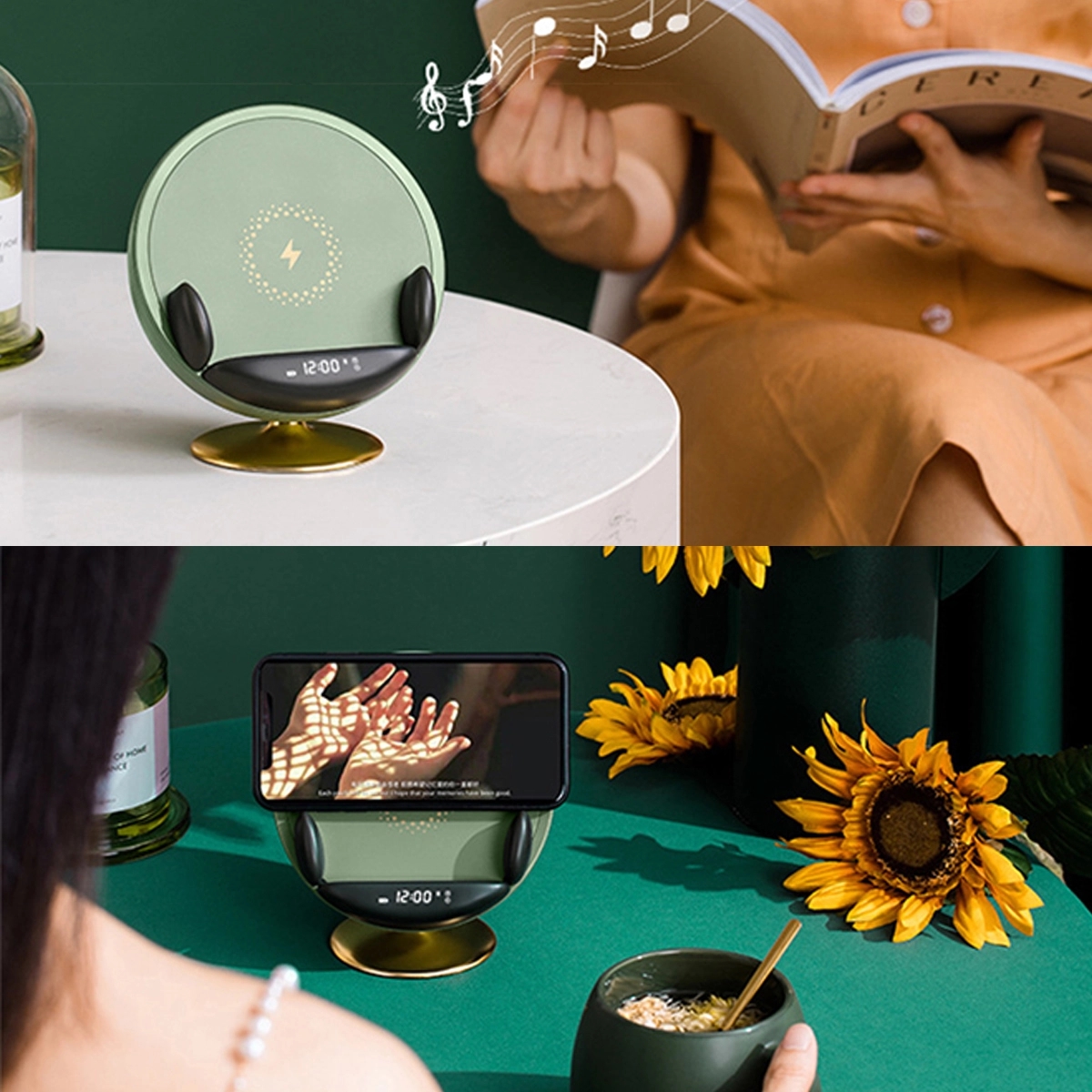 4-In-1 Wireless Charger Bluetooth Speaker 2