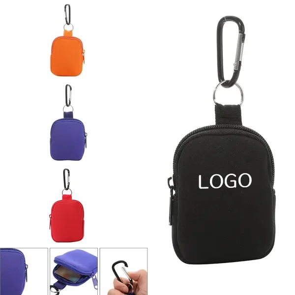 Neoprene Waist Bag with Adjustable Belt Pouch and Zipper 11
