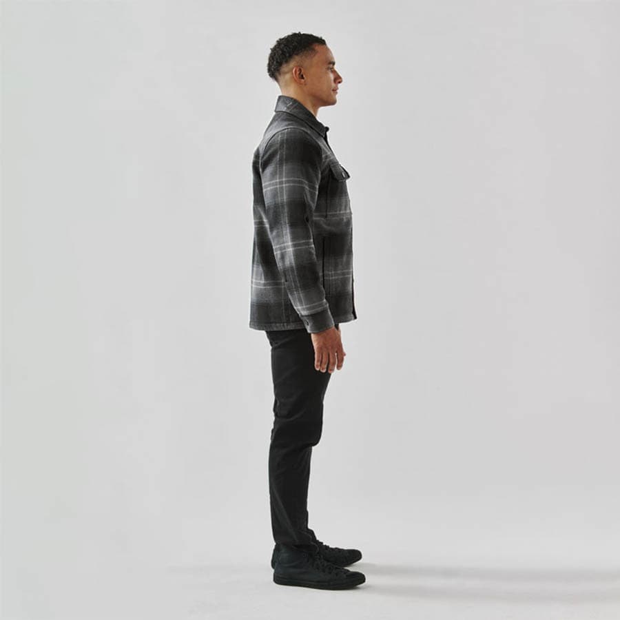 Stormtech Men's Highland Sherpa Lined Plaid Jacket 6