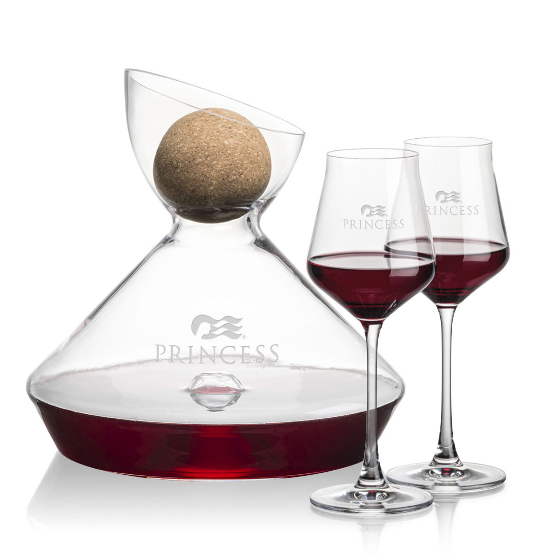 Woodbury Carafe w/Cork Stopper & Bretton Wine 7