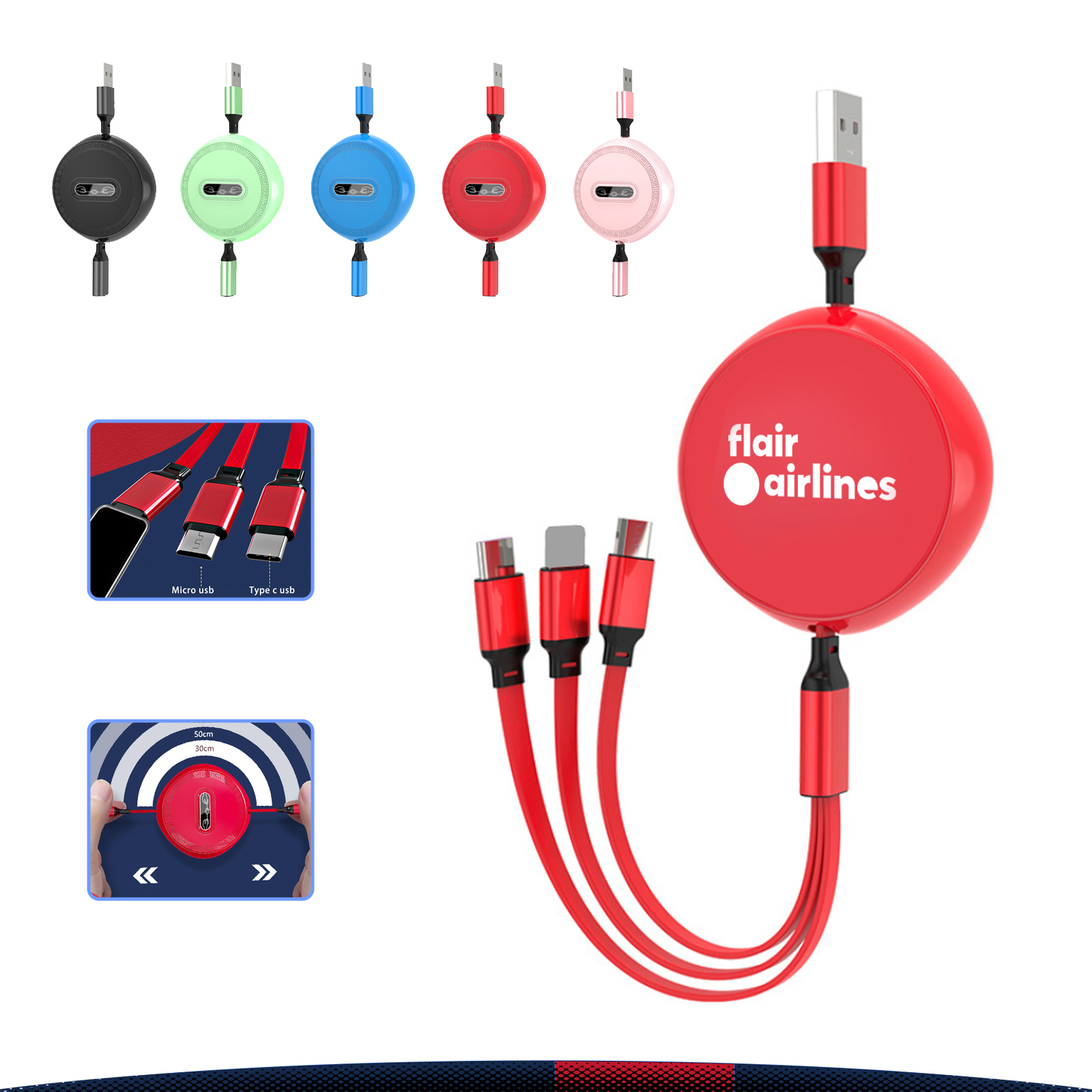 Cosa 3-in-1 Multi Charging Cable 3