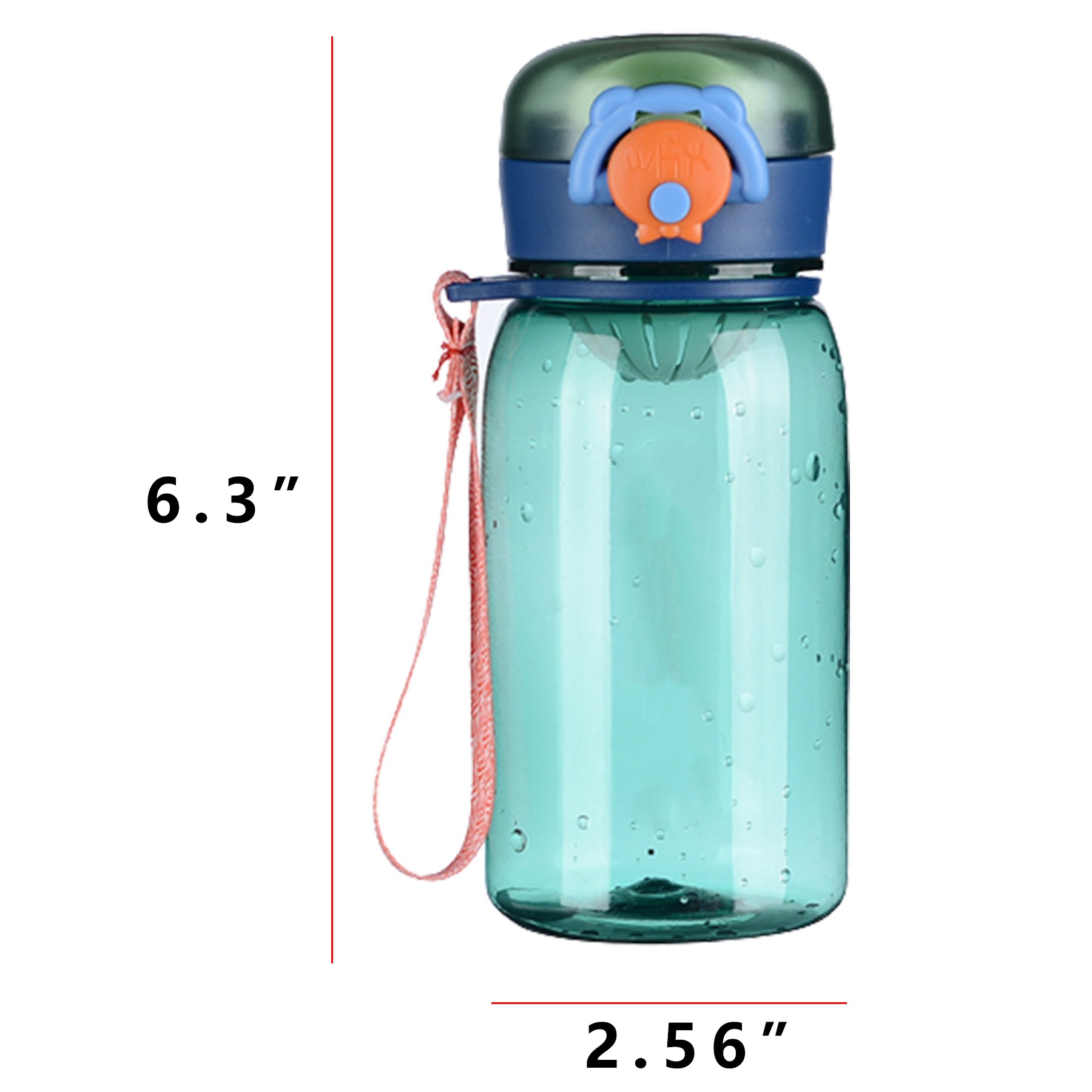 14Oz Water Bottle W/ Lanyard 3