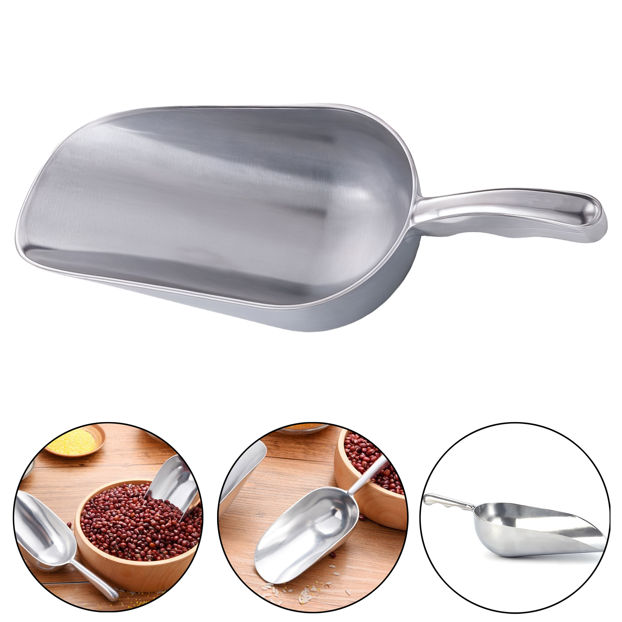 Non-Magnetic Aluminum Alloy Multi-Purpose Scoop for Ice 2
