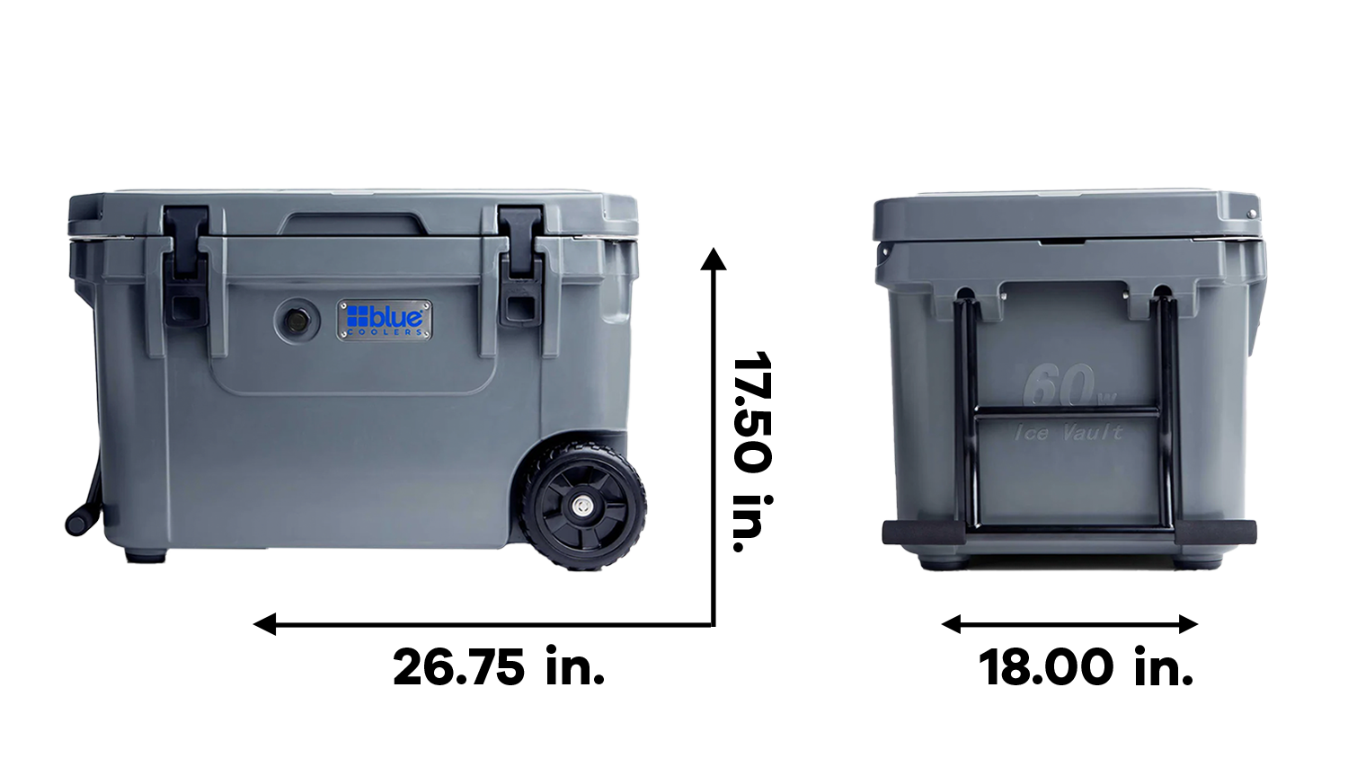 Blue Coolers 60 qt 10 Day Ice Vault with Wheels 3