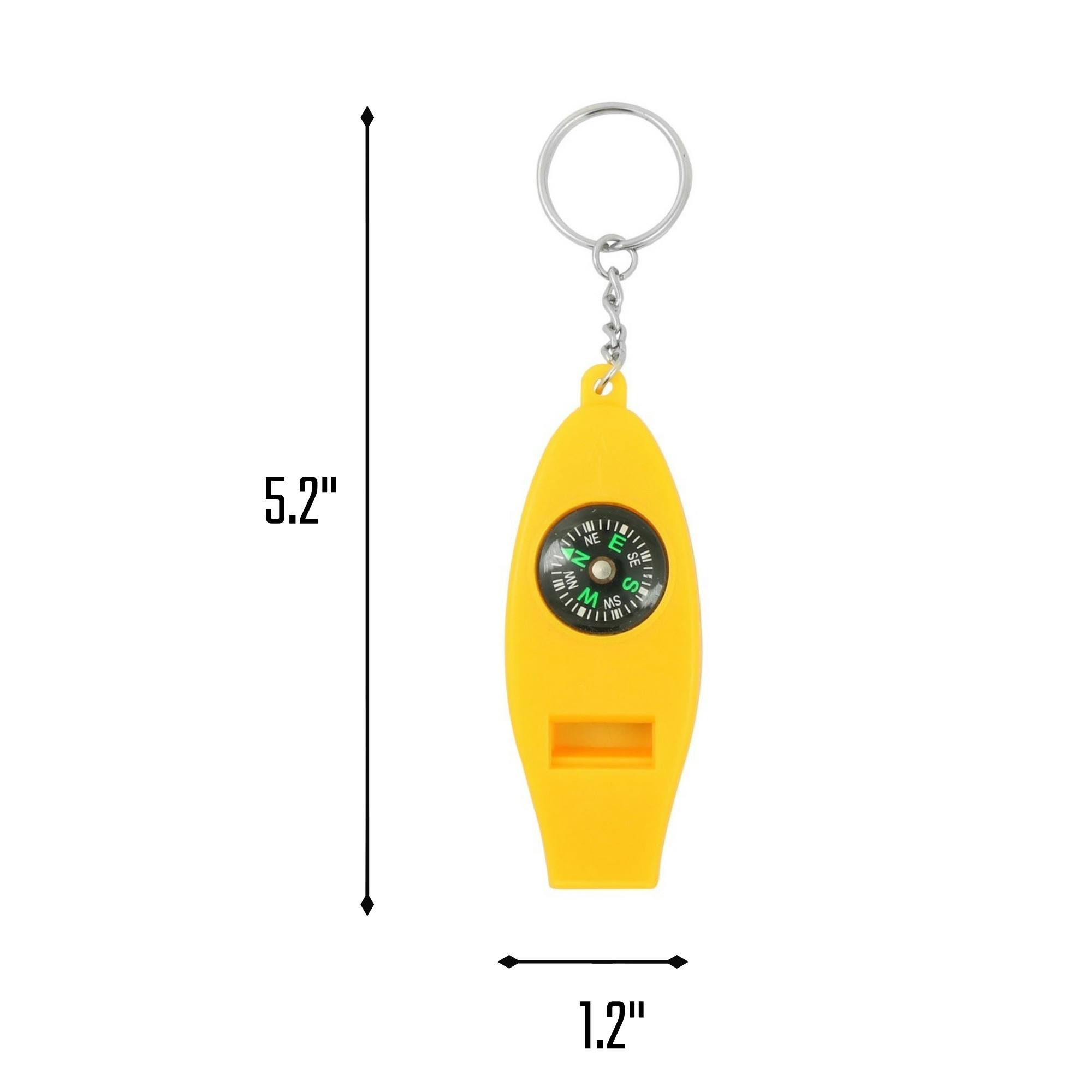 4-in-1 Portable Outdoor Multifunctional Compass Whistle 4