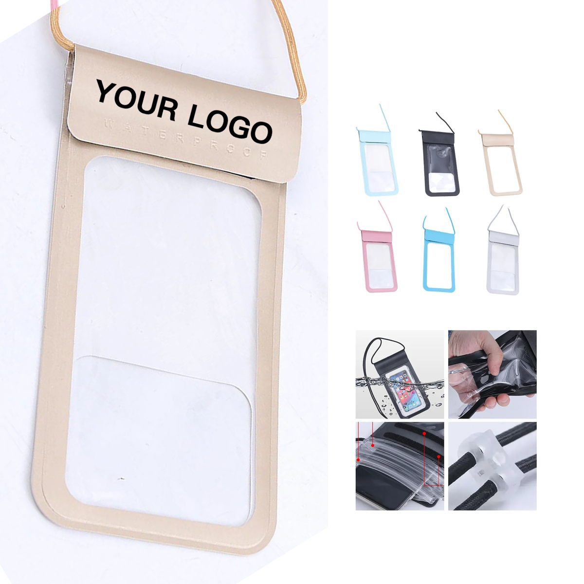 Waterproof Phone Pouch with Lanyard 1