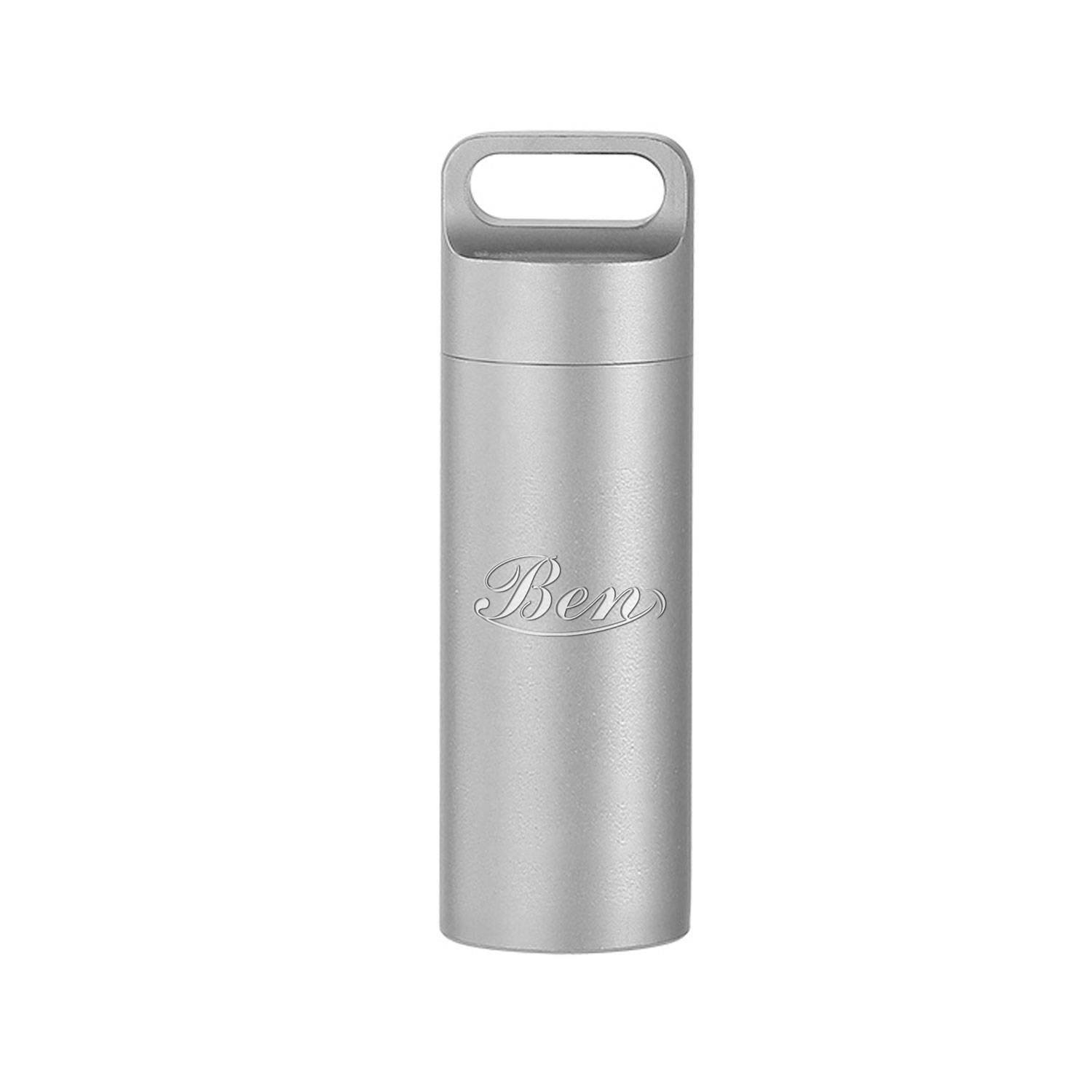 Portable Pure Titanium Pill Bottle