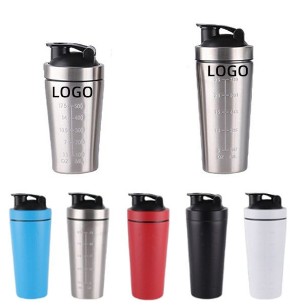 23 oz Stainless Steel Sports Shaker Bottle 1