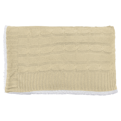 Cable Knit Sherpa Blanket 11