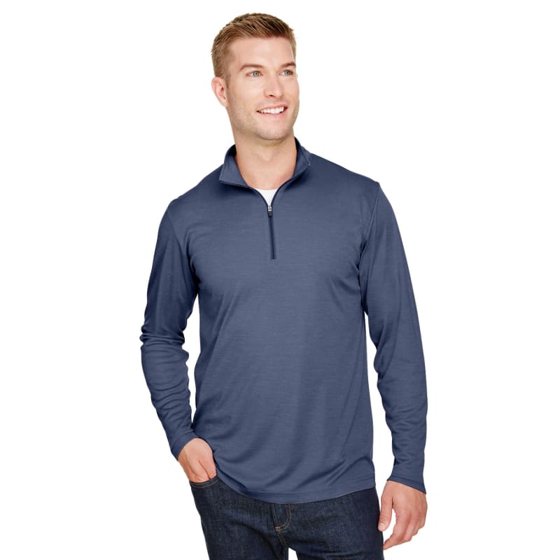 Team 365 Men's Zone Sonic Heather Performance Quarter-Zip 37