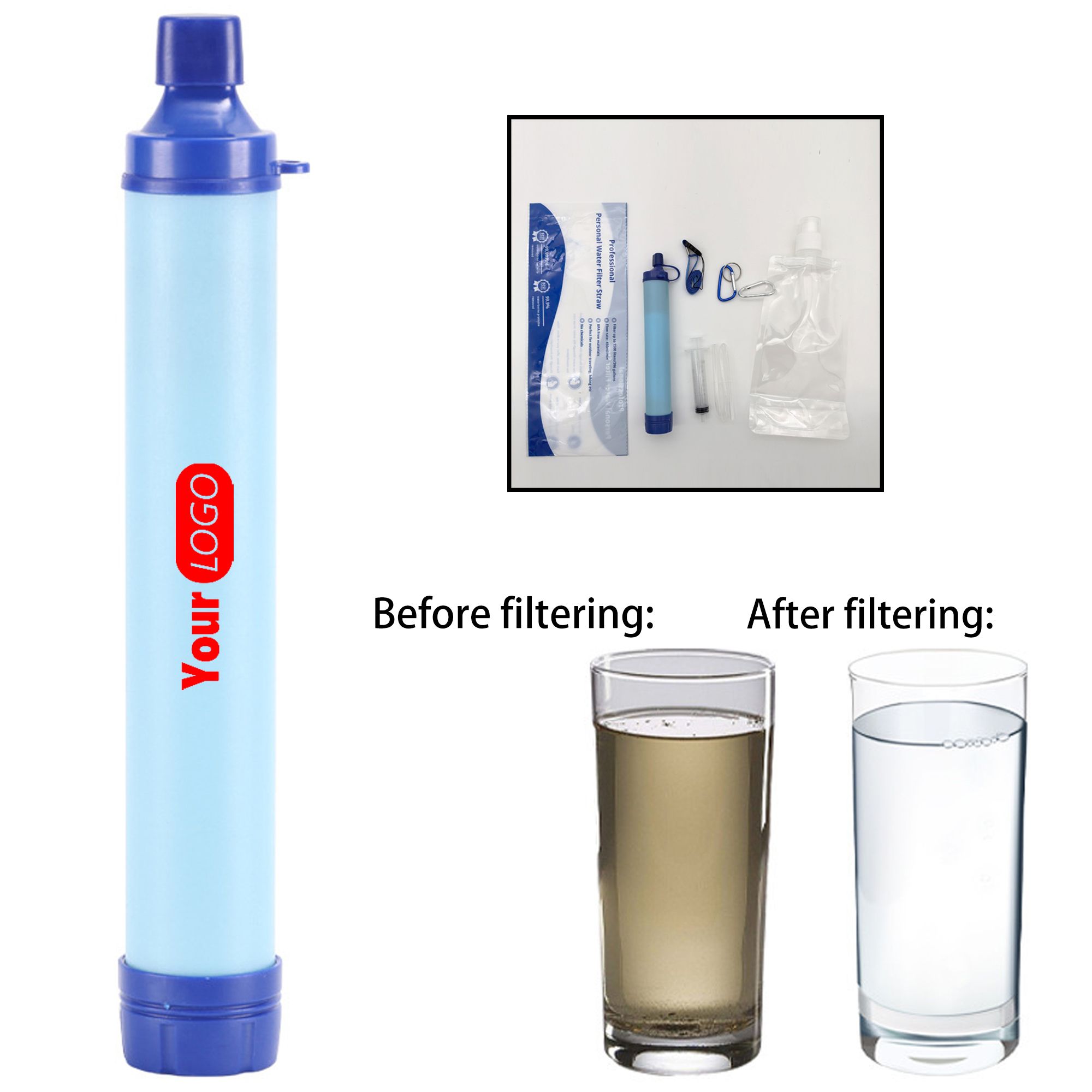 Tactical Outdoor Water Filtration Straw 1