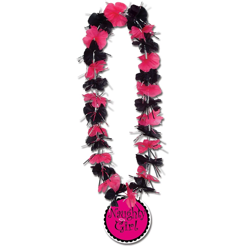 Bachelorette Party Leis - Pink & Black 33" 2