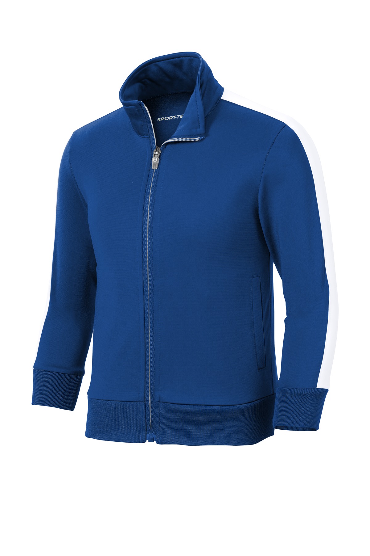 Sport-Tek Youth Tricot Sleeve Stripe Track Jacket. YST94 7