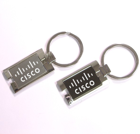 Chrome metal key holder