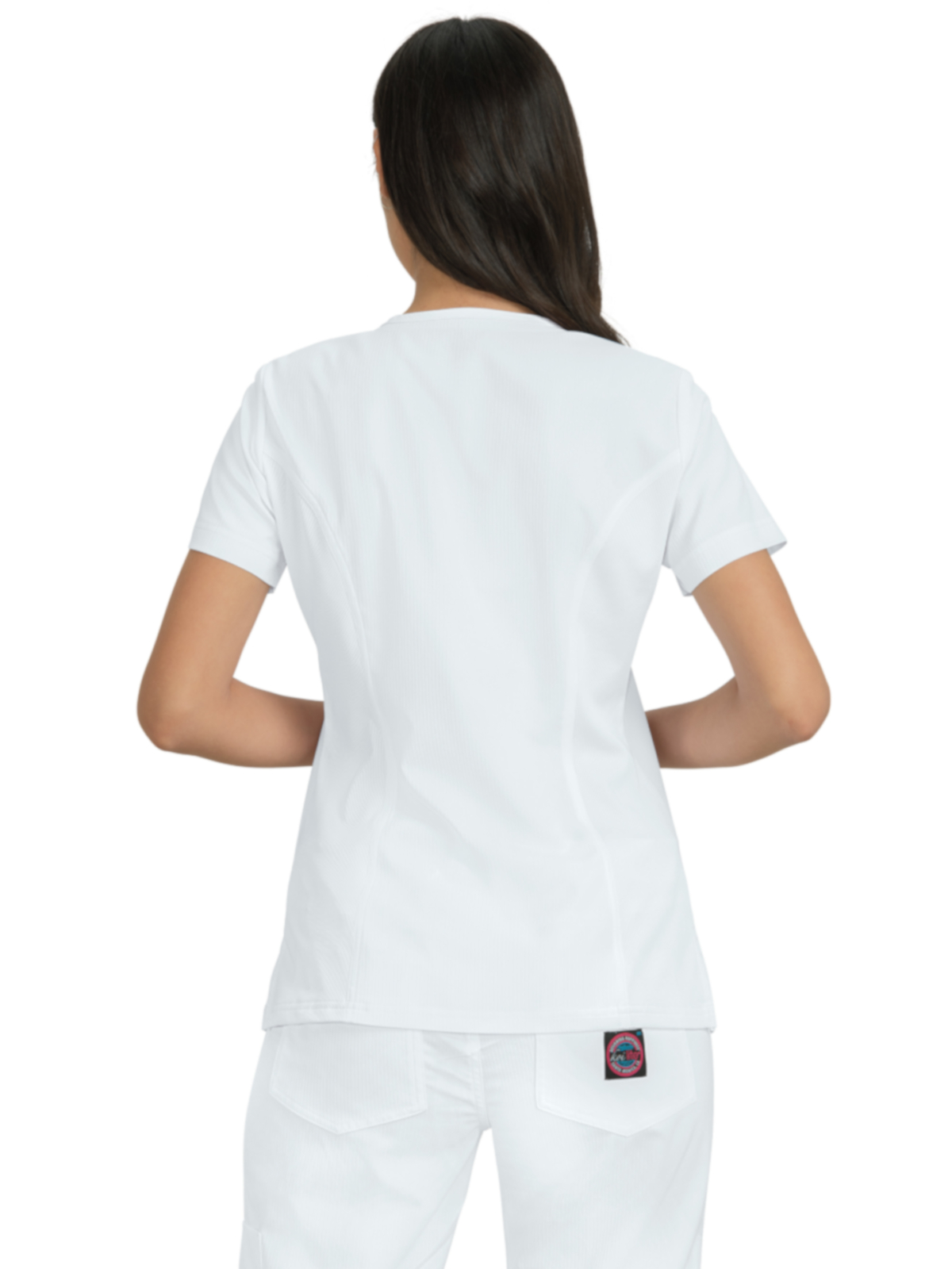 koi - Lite - Women's Four-Pocket Zipper Neck Serenity Top 19
