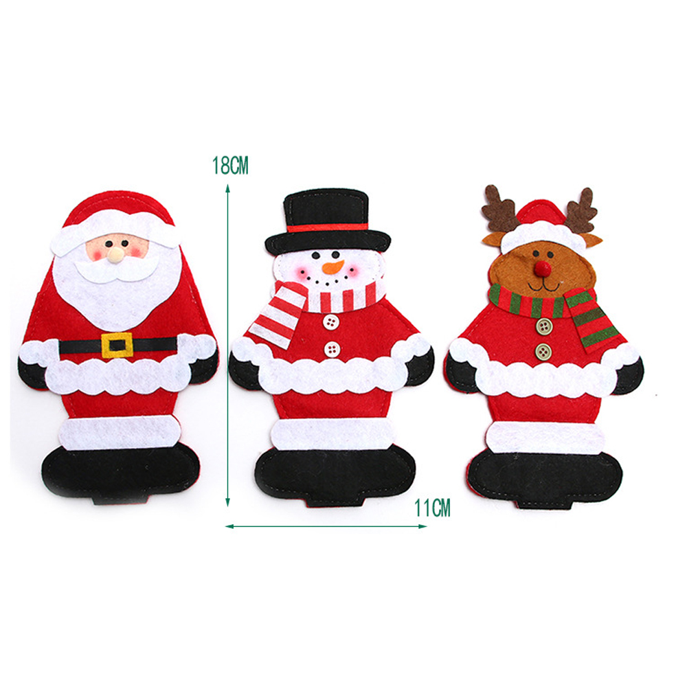 Christmas Santa Claus Knife and Fork Bag 6