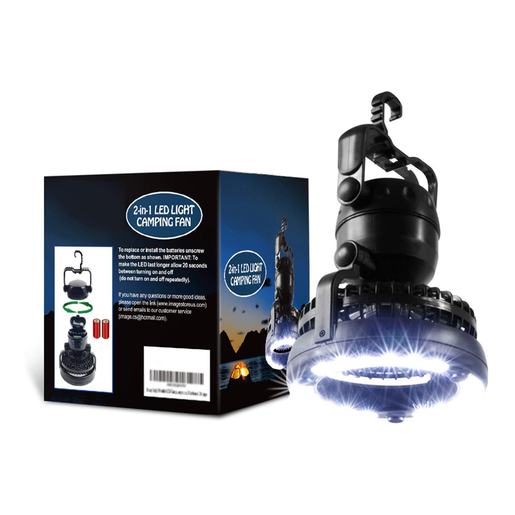 Camping Fan with Lantern 3