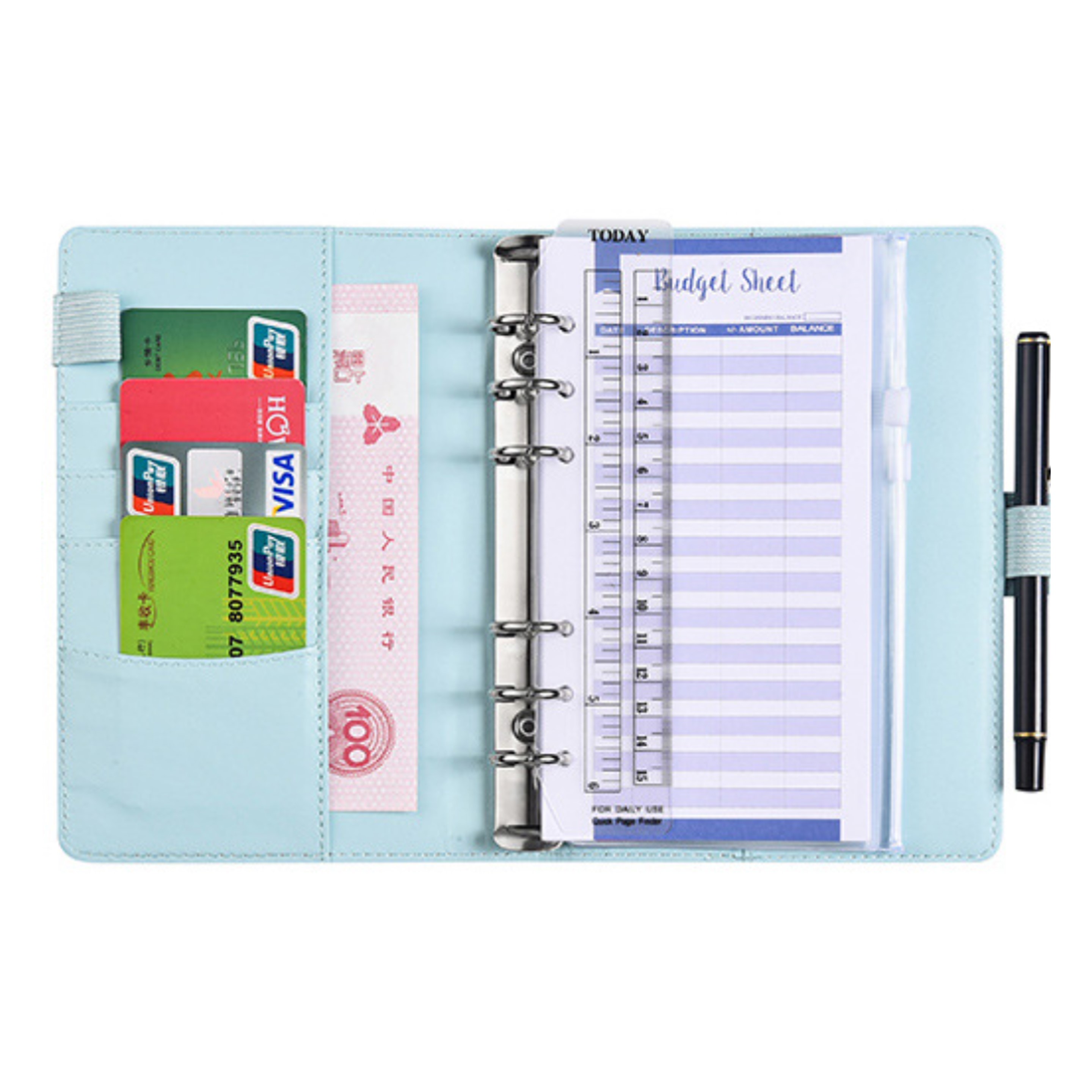 Budget Binder with Glitter Cover (direct import) 3