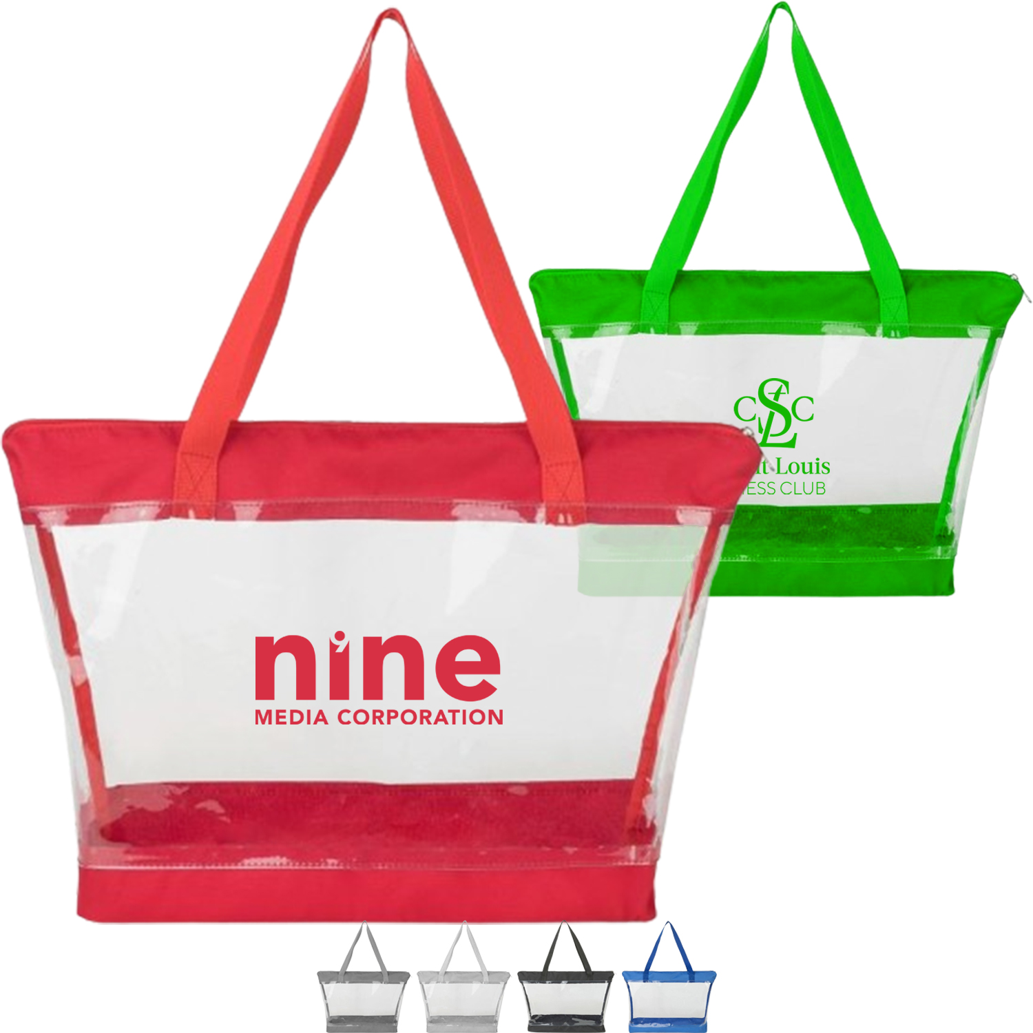 Clear PVC Transparent Shoulder Tote Bag 5