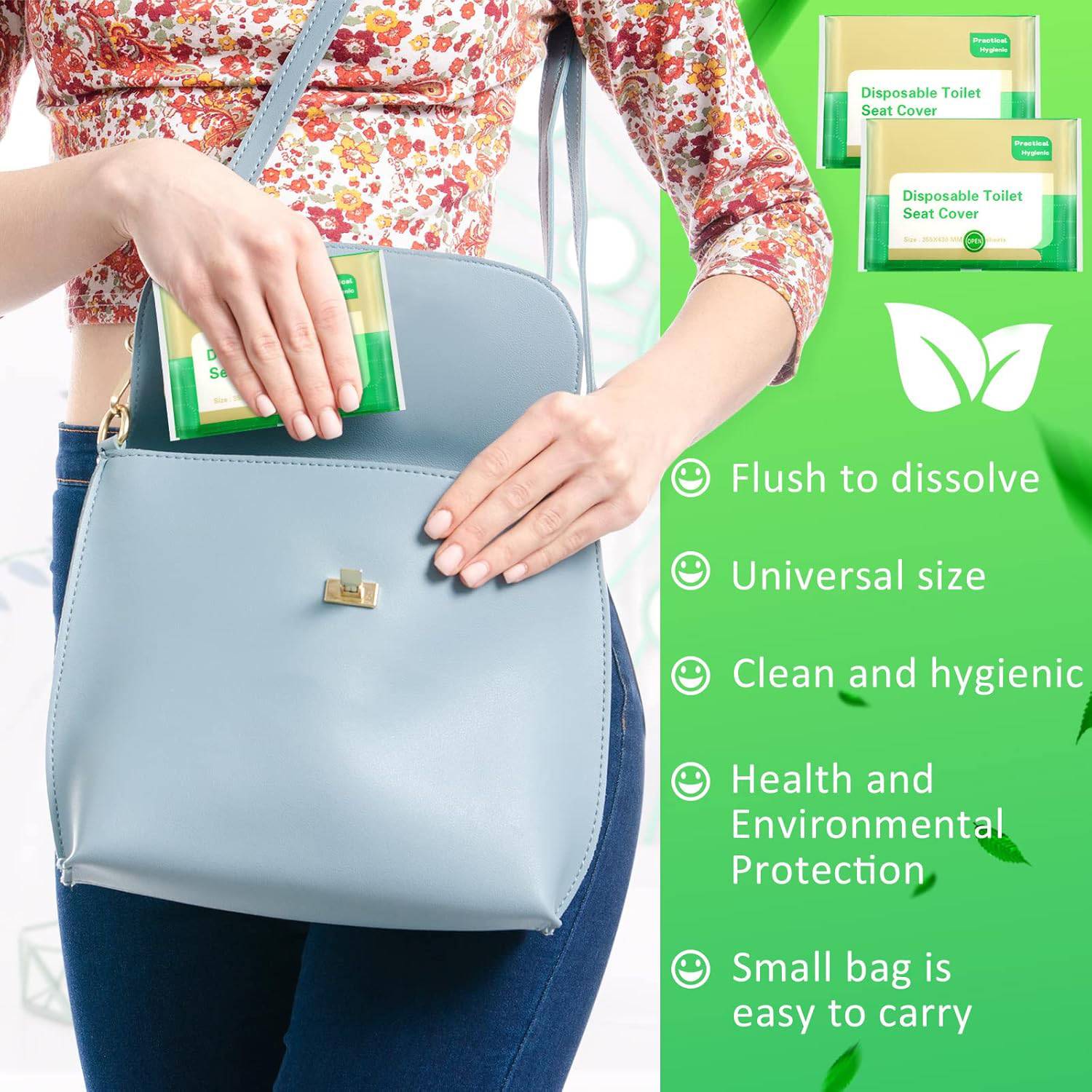 Disposable Water Soluble Toilet Seat Covers – Portable Use 4