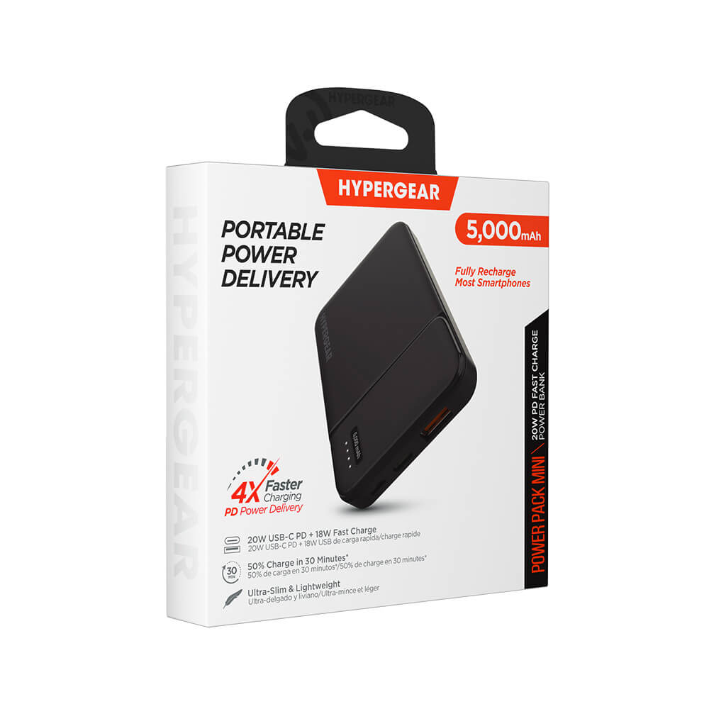 HyperGear PowerPack Mini 20W PD Power Bank 5K - 5000mAh 3