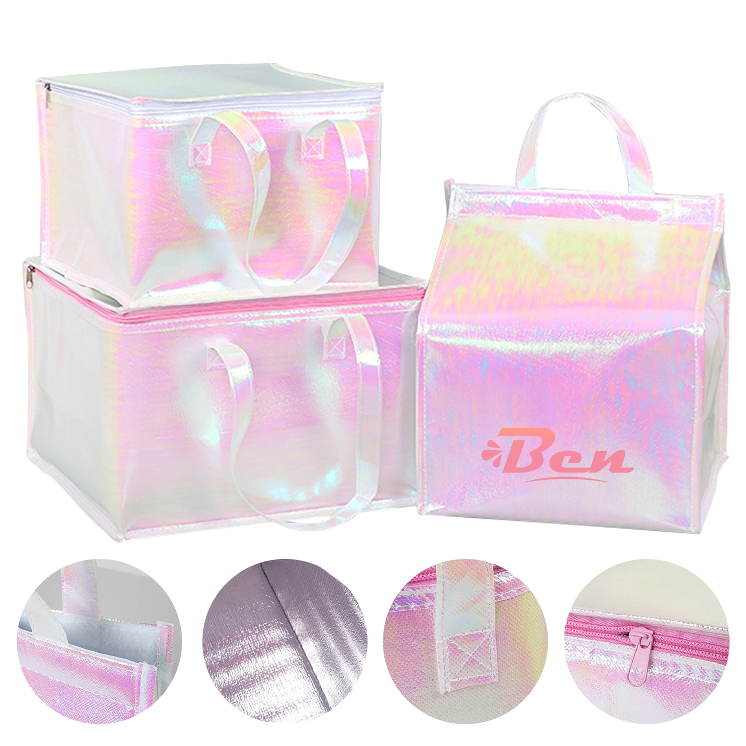 Disposable Holographic Takeout Insulated Bag 3