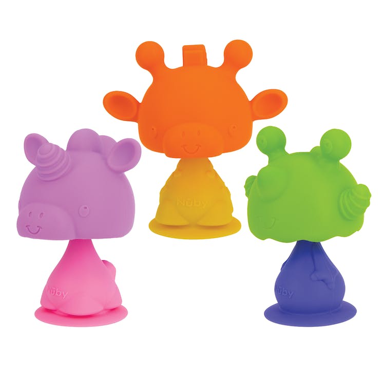 Nuby Silicone Bobble Head Character Teethers - Assorted 3M+ 2