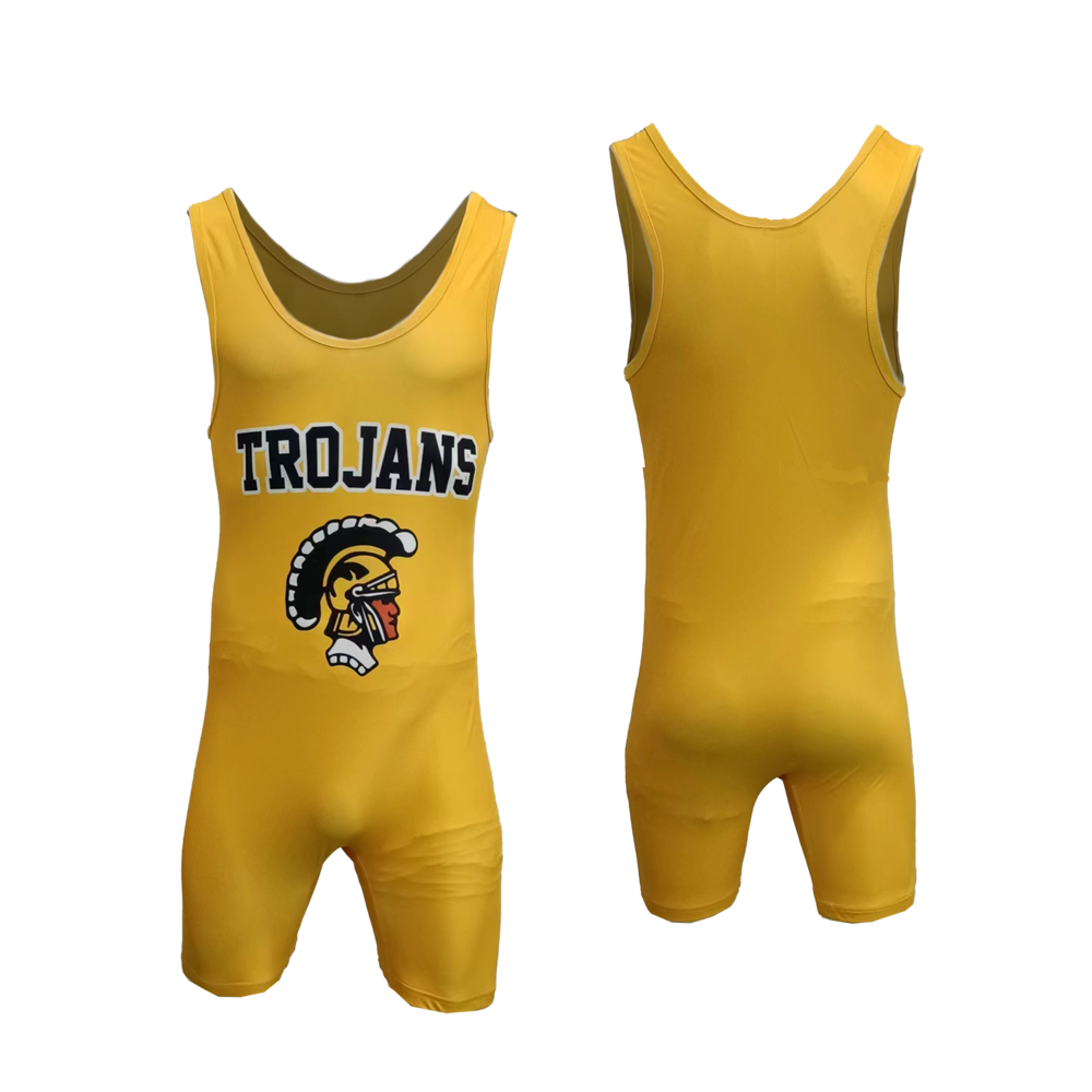 Men's Stretch Polyester Wrestling Singlet 1