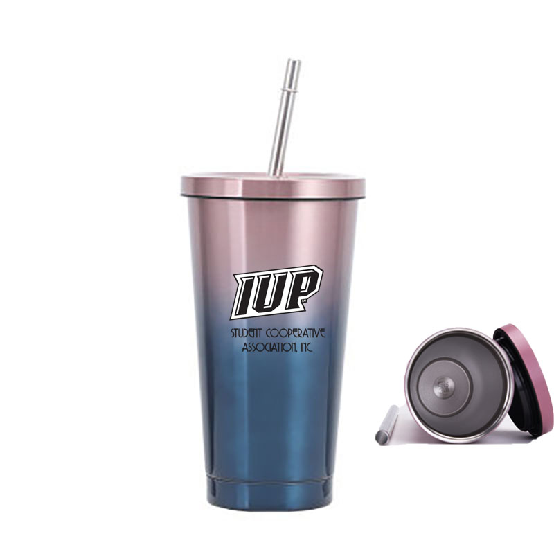 24 oz Vacuum Insulated Travel Mug with Straw 1
