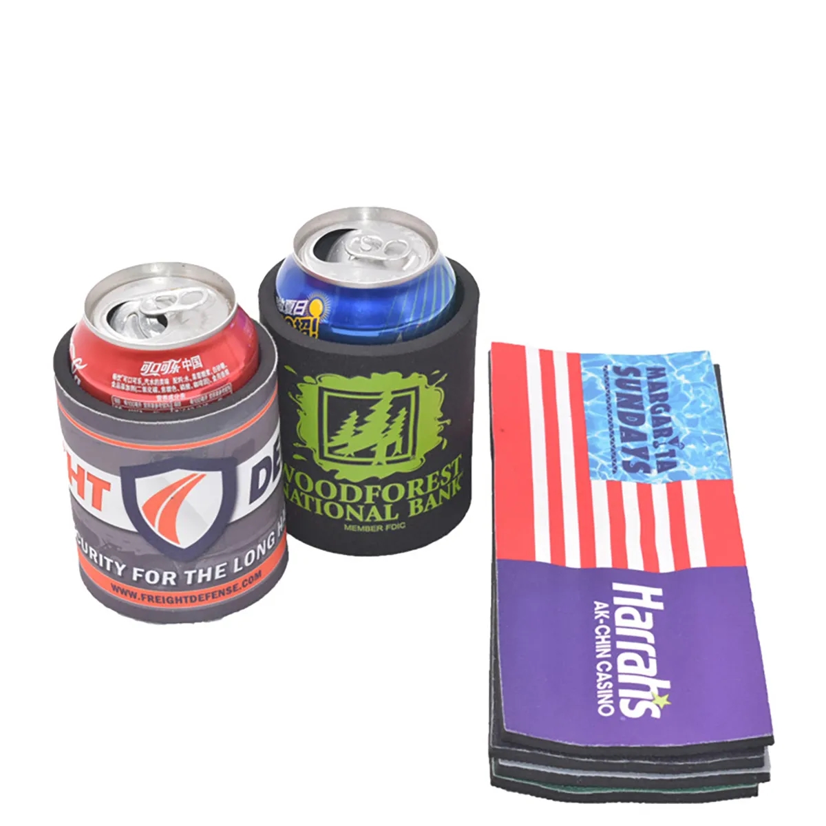 Custom 12oz Can Spring Cooler Sleeve, custom koozie with logo imprint 5