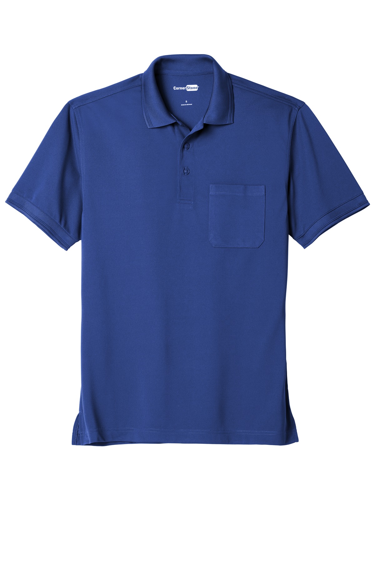 PeekPocket CornerStone® Industrial Snag-Proof Pique Pocket Polo 2