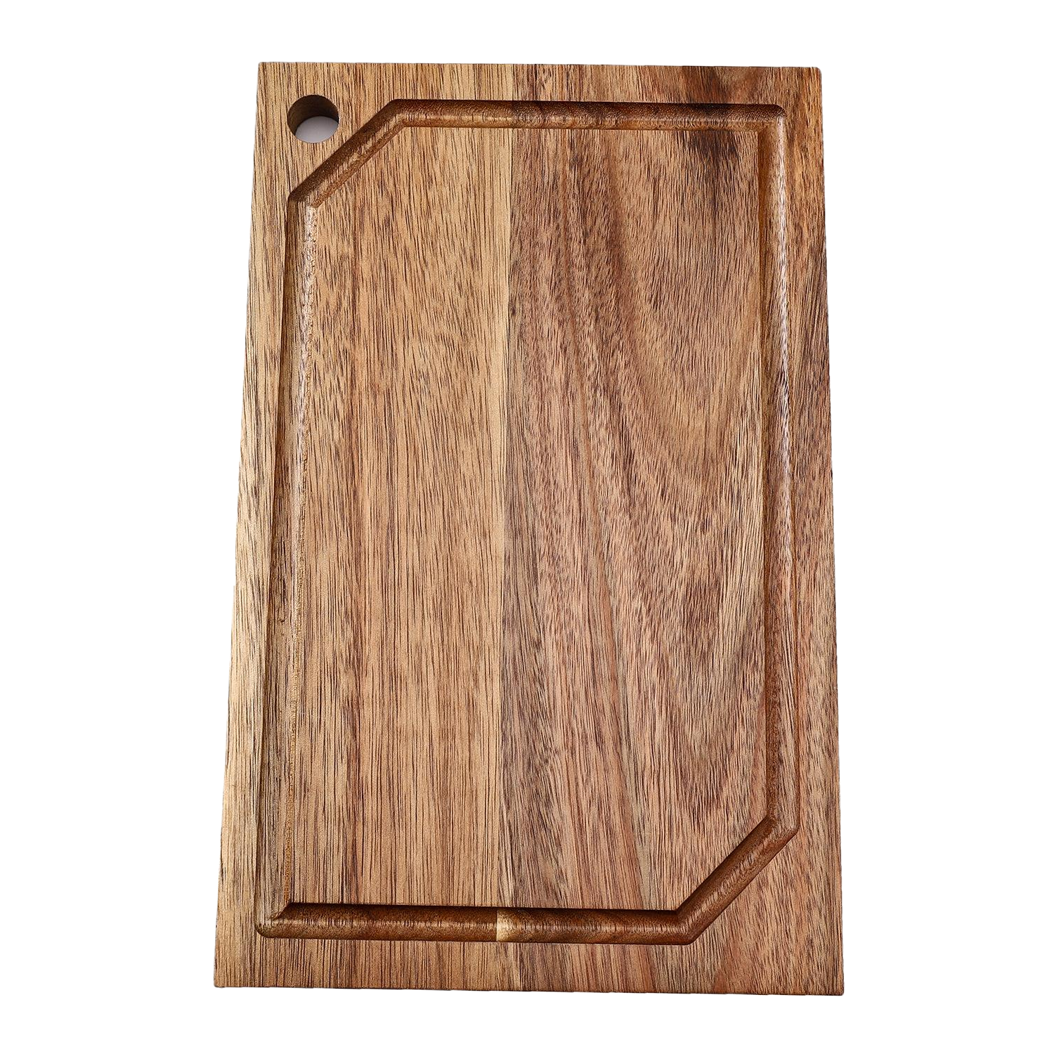 Eco-friendly Natural Acacia Wood Slot Cutting Board 2