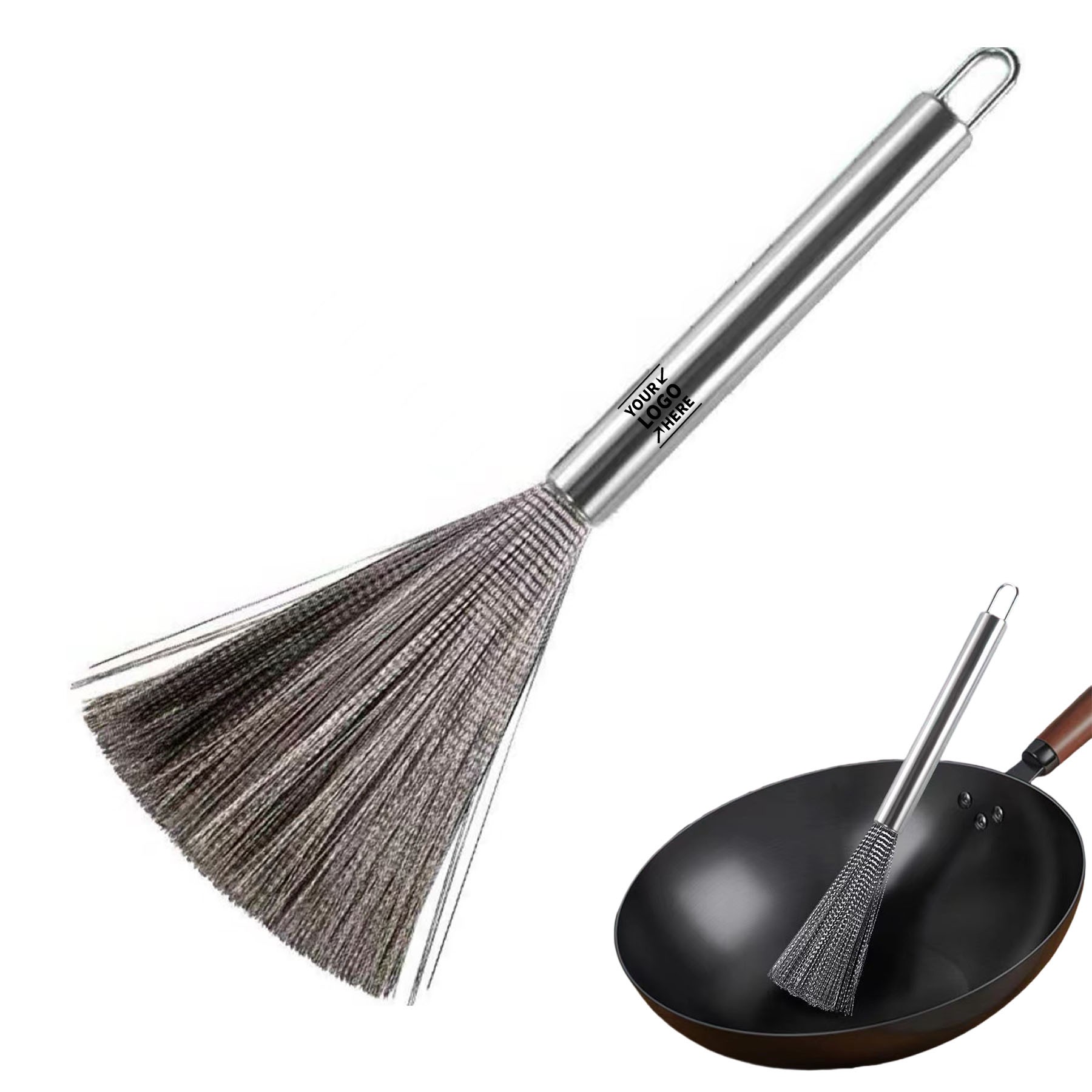 Stainless Steel Kitchen Rust Pot Cleaning Brush