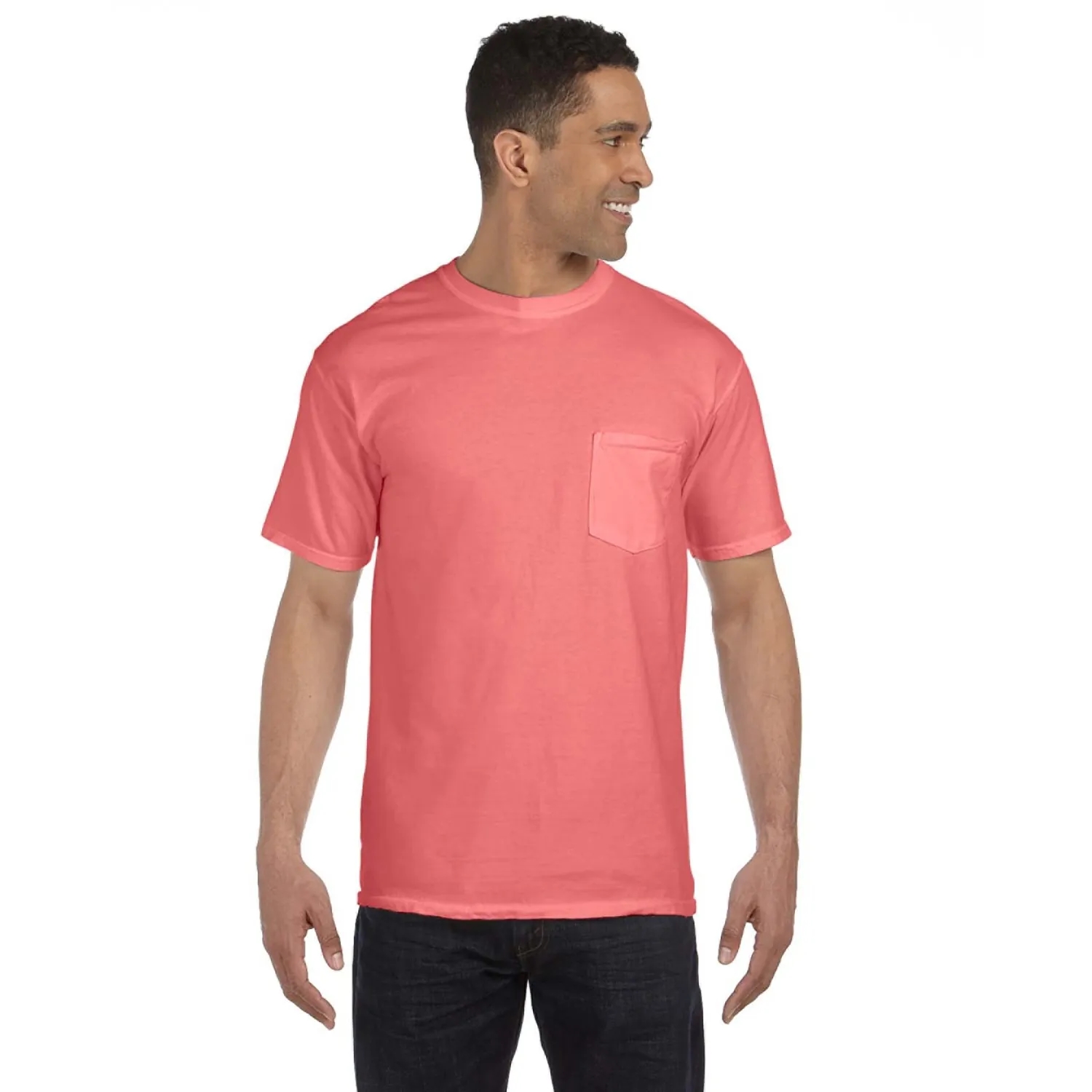 COMFORT COLORS ADULT HEAVYWEIGHT 6.1 OZ. POCKET T-SHIRT 105
