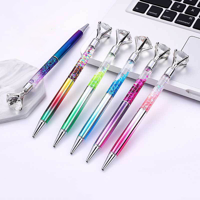 Dynamic Liquid Ball Pen with Crystal Diamond 6