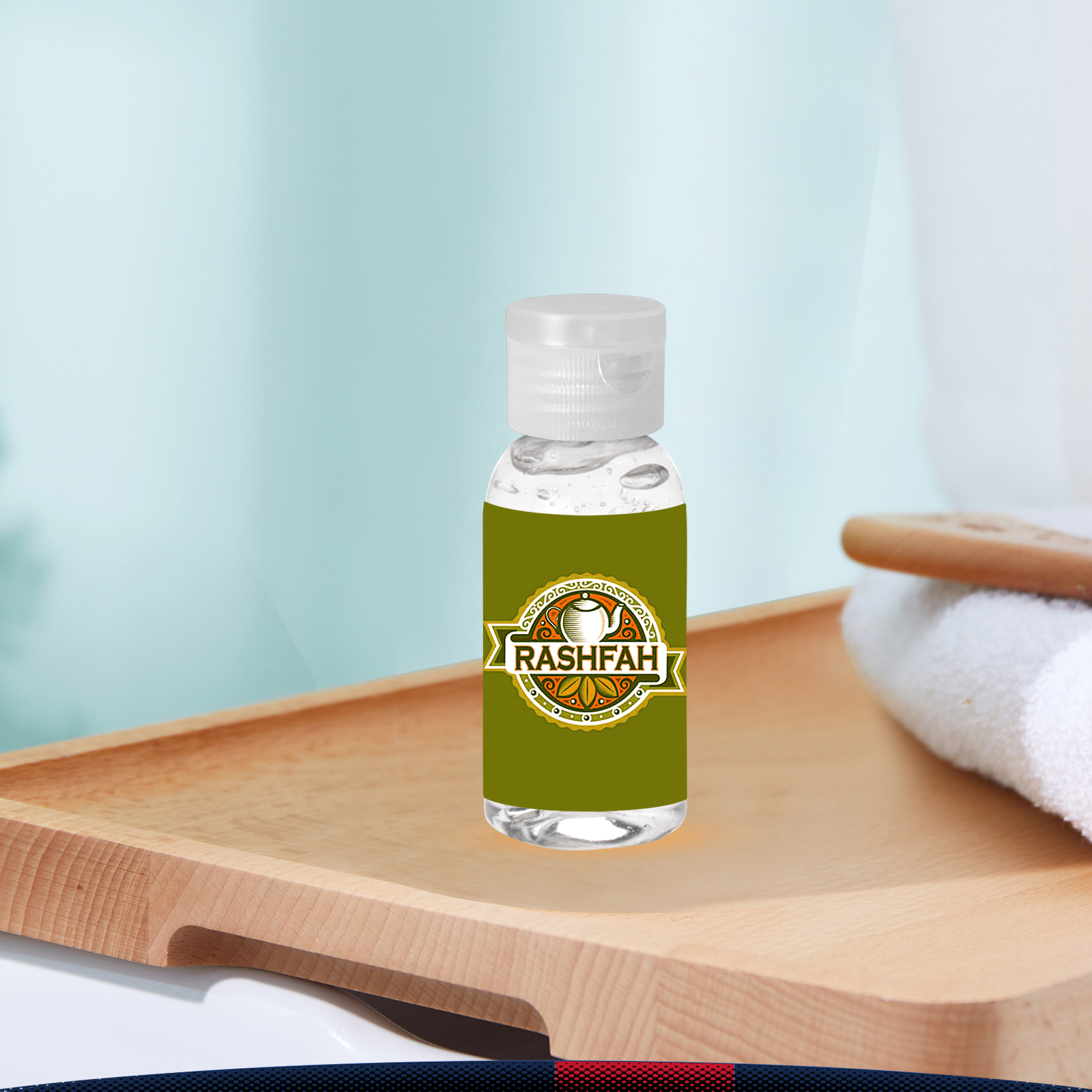 1 oz. Mireth Clear Sanitizer in Round Bottle 7