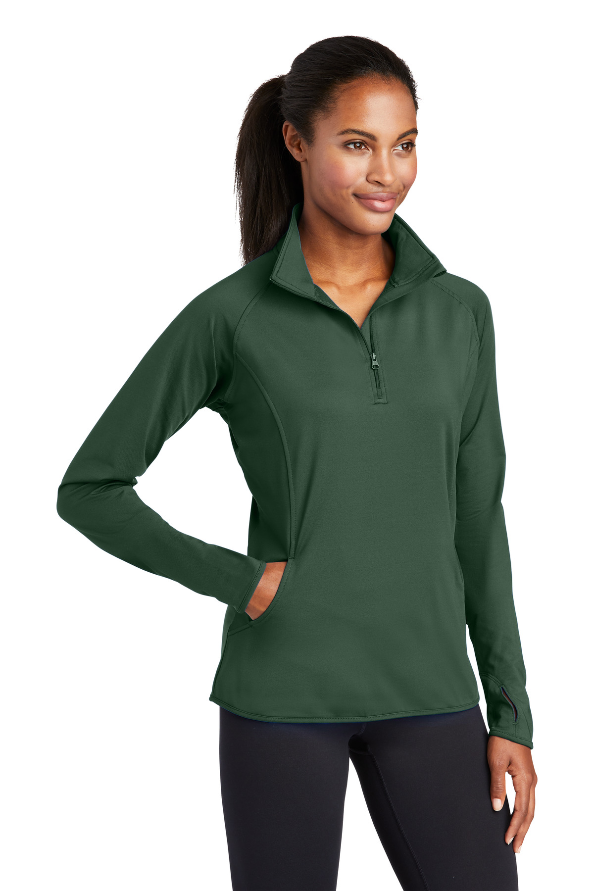 Sport-Tek® Women's Sport-Wick Stretch 1/4-Zip Pullover 81