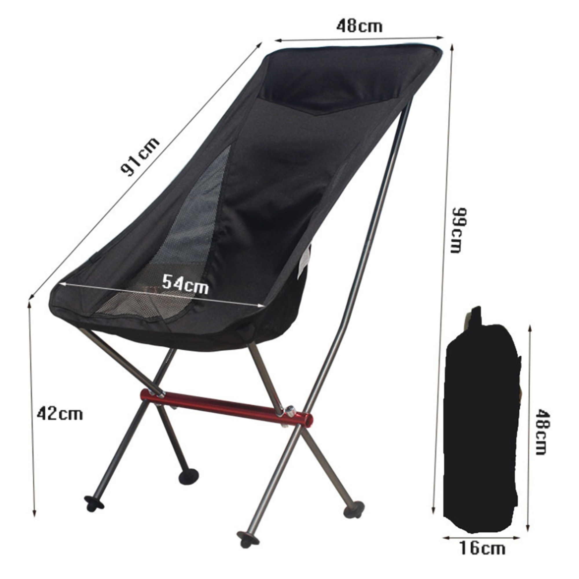 Portable Folding Camping Chair w/Carry Bag 3