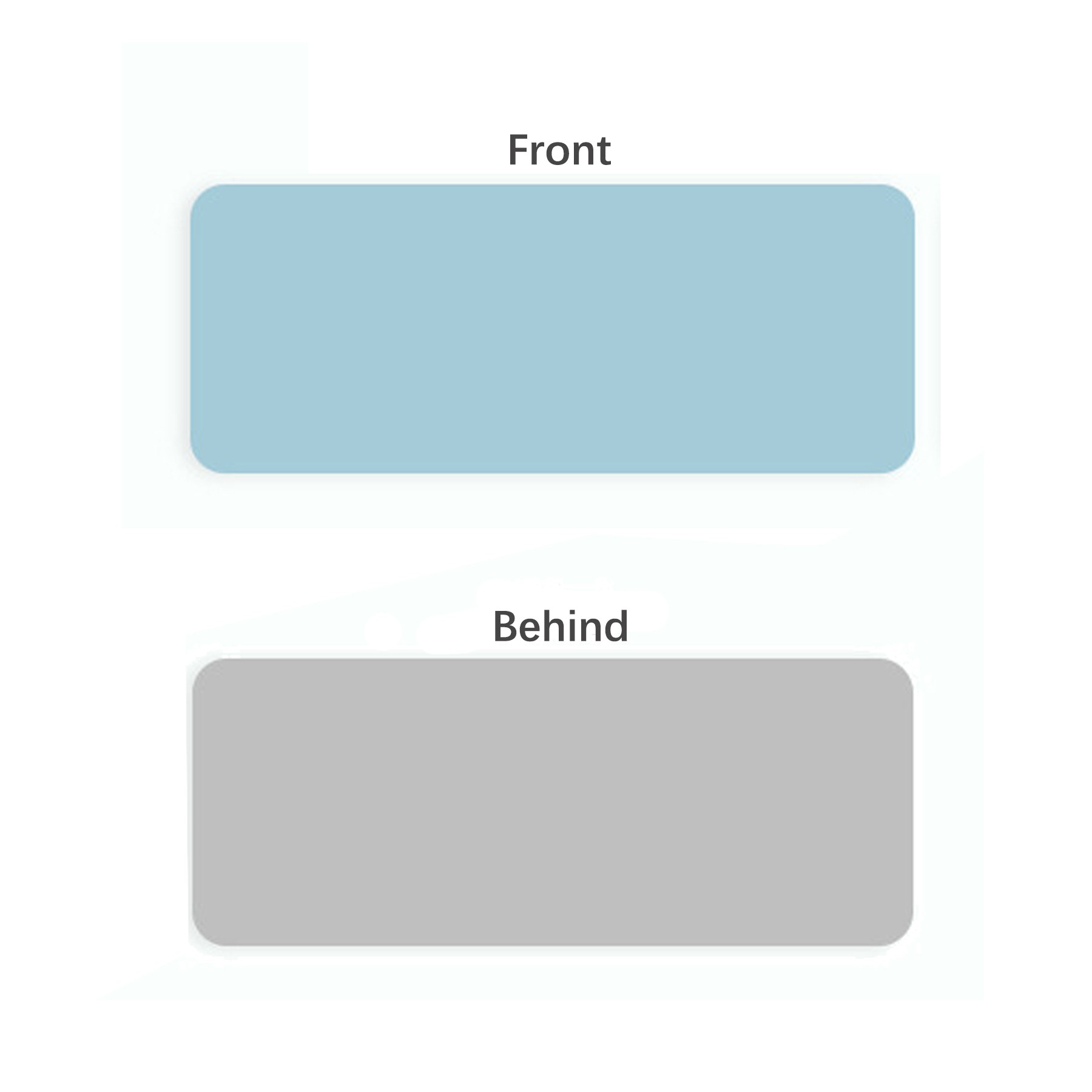 Large Size Dual Sided PVC Leather Mouse Pad 2