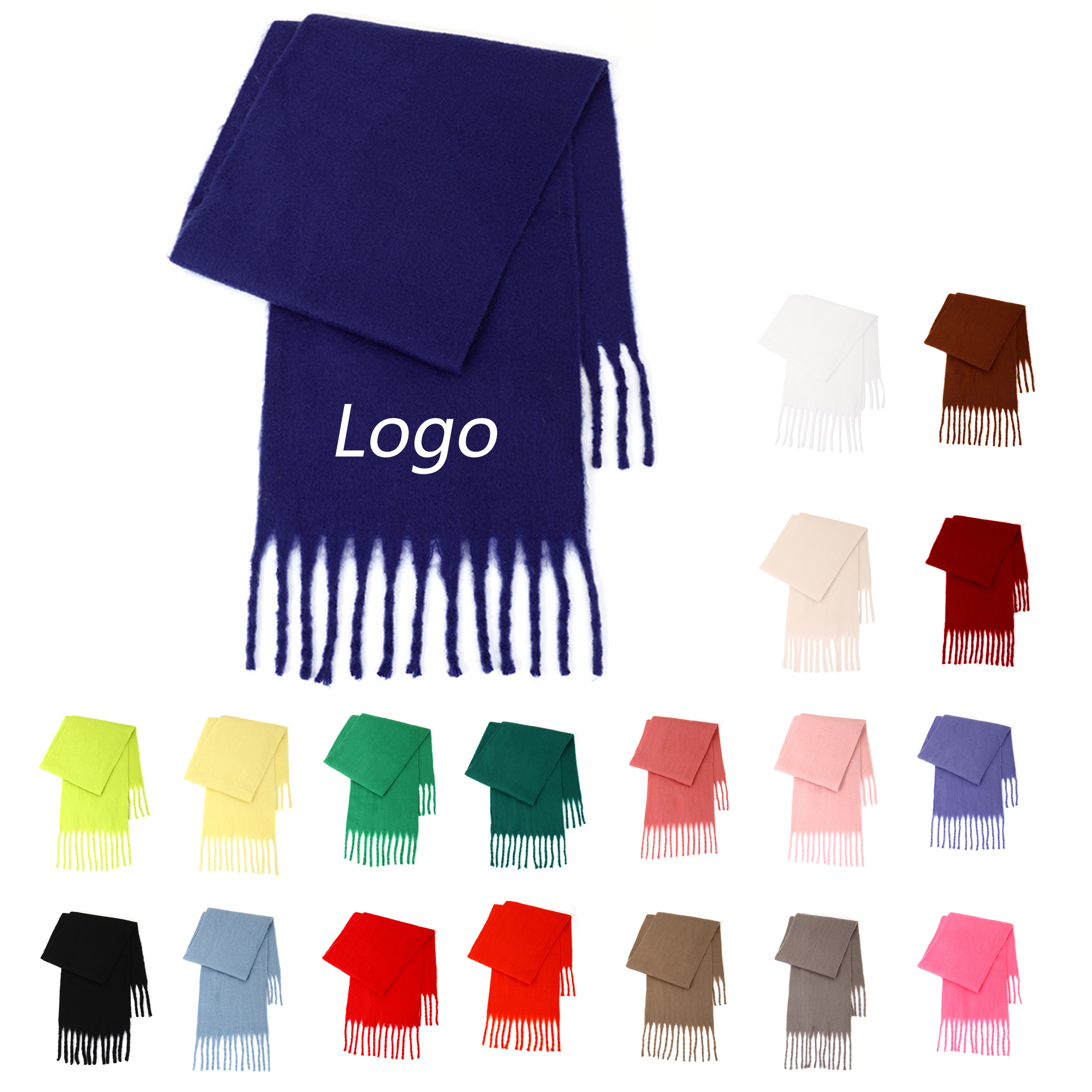 Winter Thick Scarf Soft Warm 2