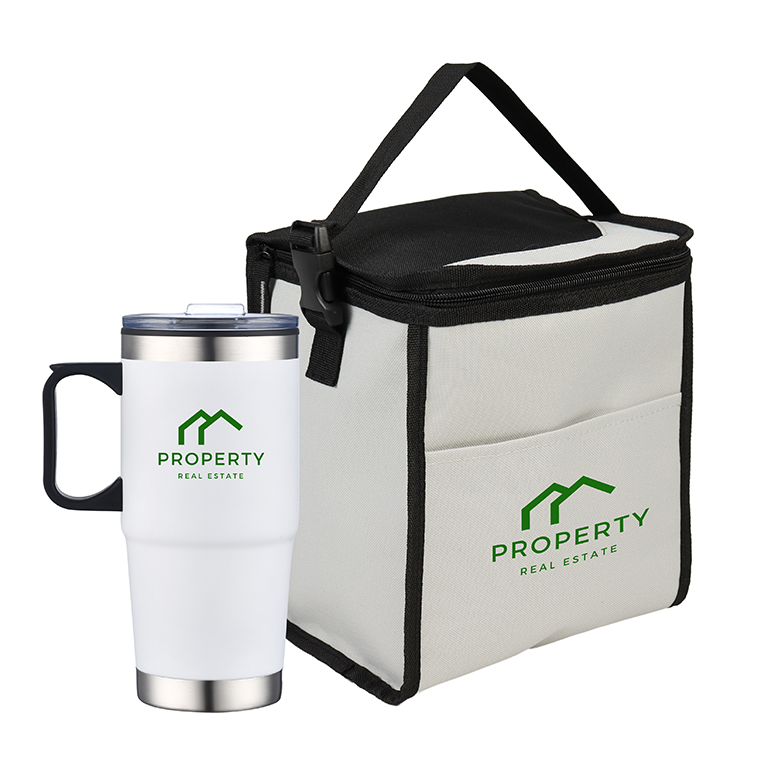 LUNCH BAG & 24 OZ TRAVEL MUG - SET