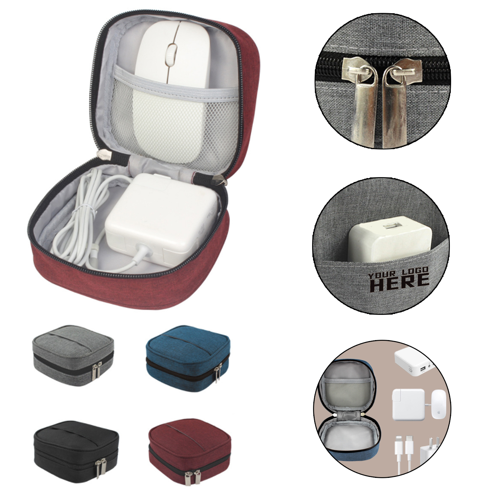 Small Electronic Accessories Carrying Bag 2