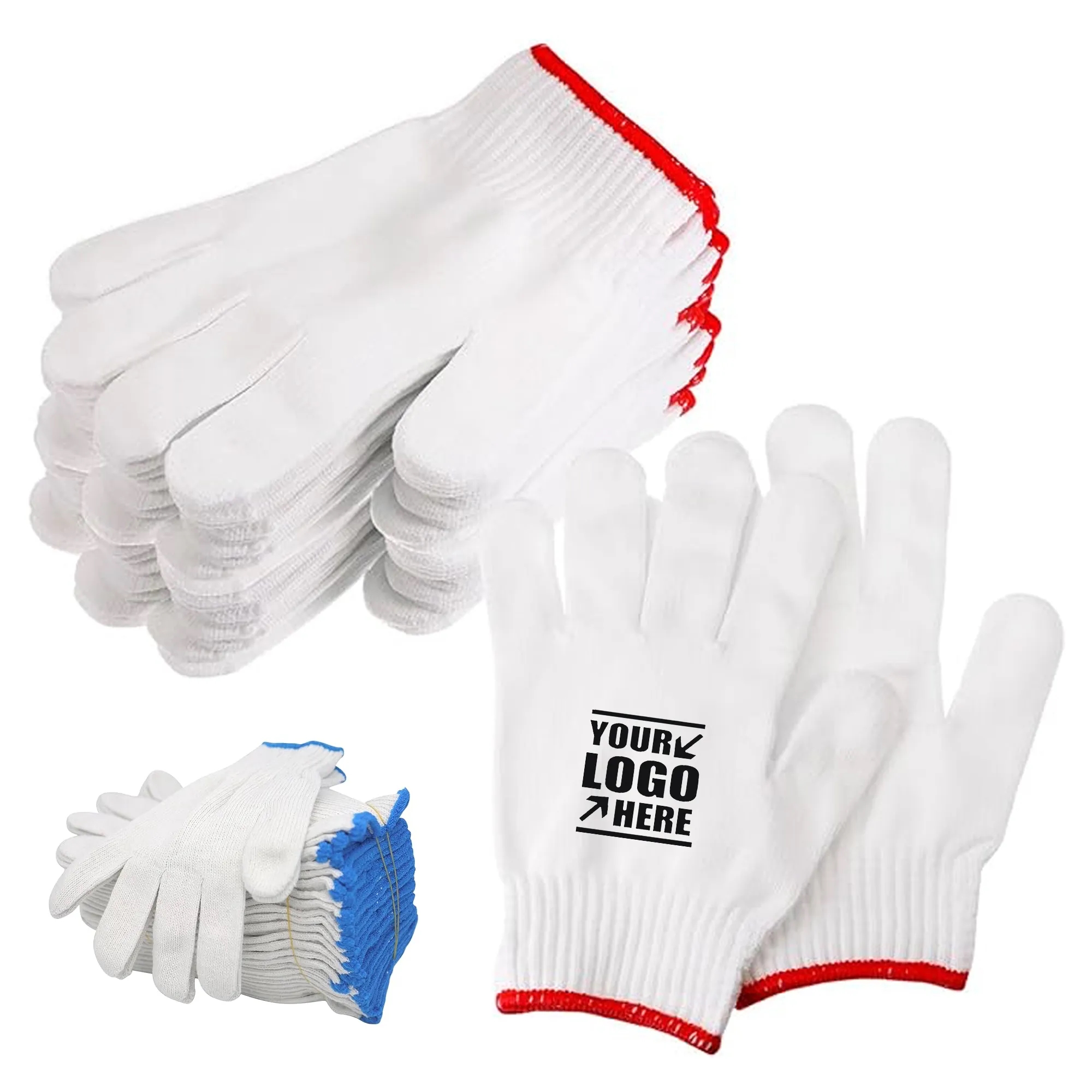 500GSM Nylon Labor Protection Cotton Gloves 2