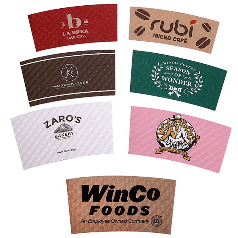 Custom Beverage Wrap Paper Sleeves 2
