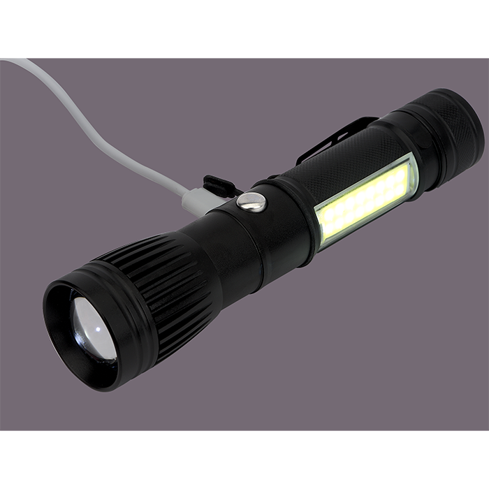 Channel LED / COB Rechargeable Flashlight 13
