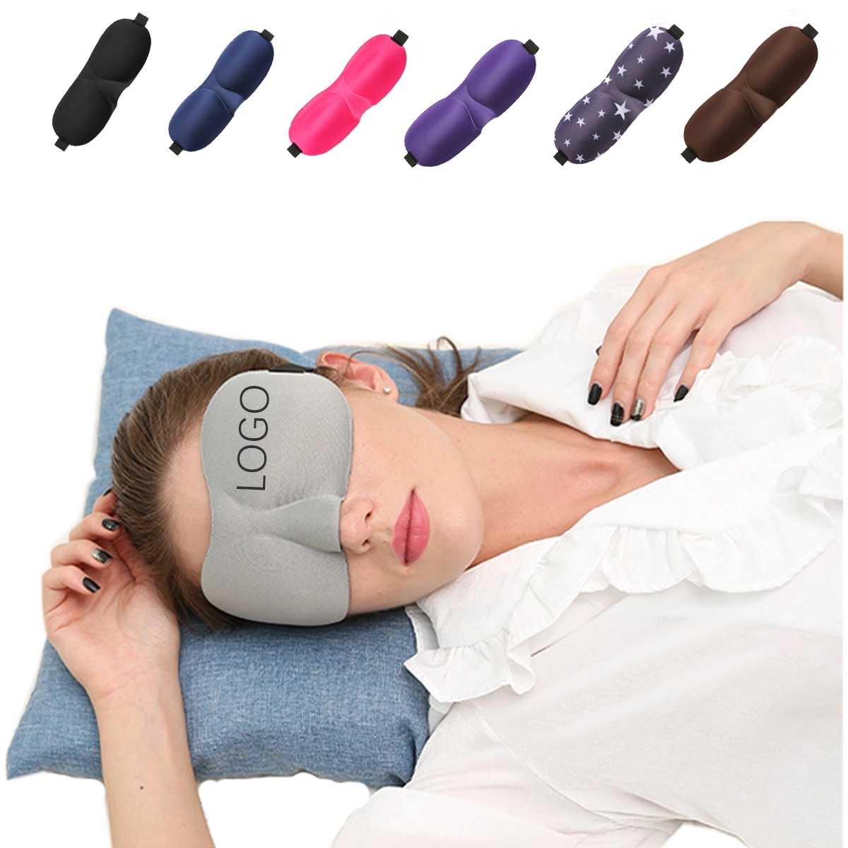 3D Patch Blinder Polyester Eyes Mask 1